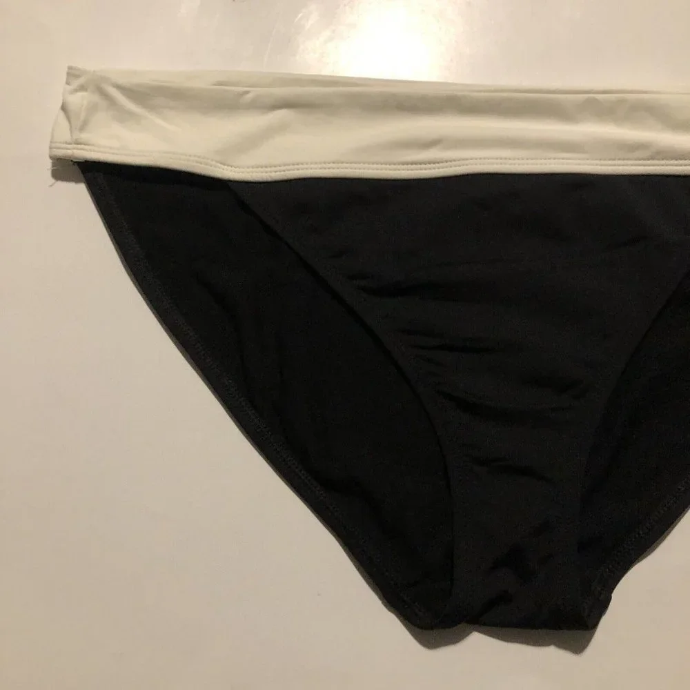 Yarn & Sea black white swim bottom size large L new - Picture 2 of 8